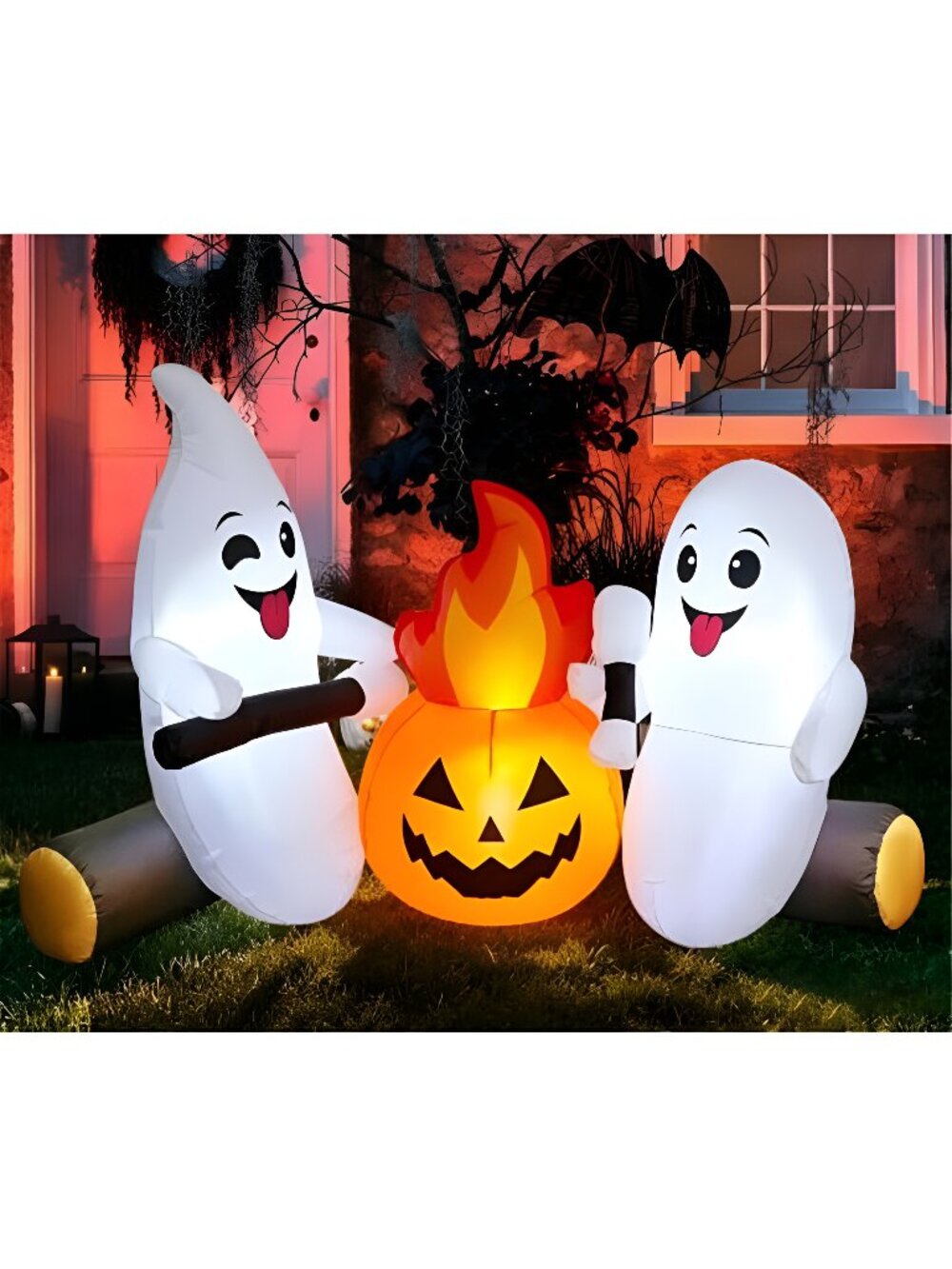 Lulu Home 6FT Halloween Inflatable Ghost, Blow Up Yard Décor